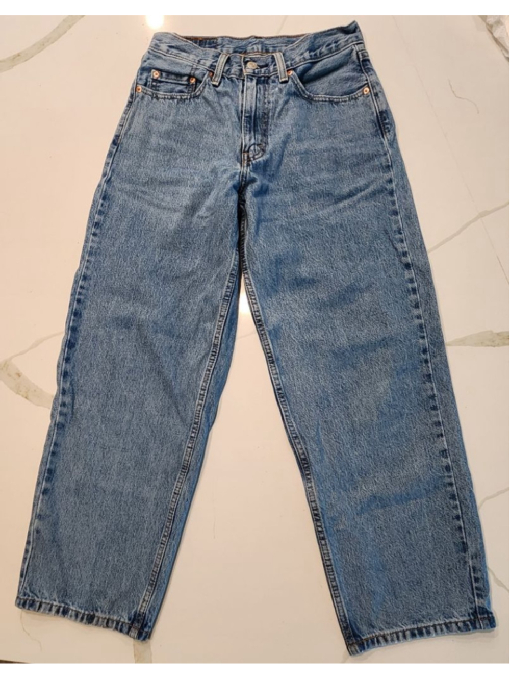 Vintage Levi's 578 Jeans W28 L30 Light Wash Baggy Wide Leg Mom Jeans 90s Y2K
